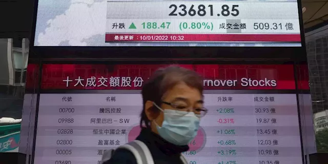 Asian stocks mixed in kickoff to new week of trading