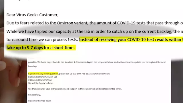 Promised quick turnaround, customers wait 7+ days to get COVID test results from Bay Area company