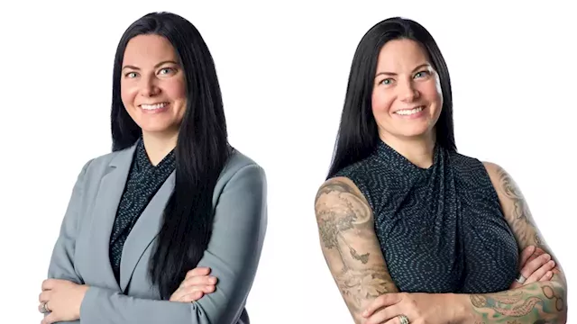 Ohio woman shows off tattoos in company headshot