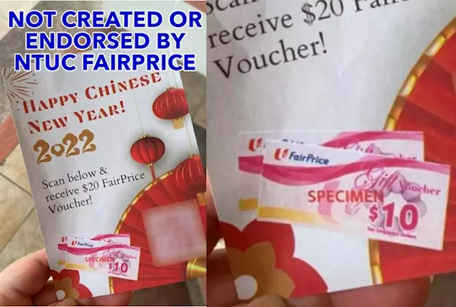 Flyers offering S$20 FairPrice voucher with QR code not endorsed by NTUC FairPrice: Company warns public - The Independent Singapore News