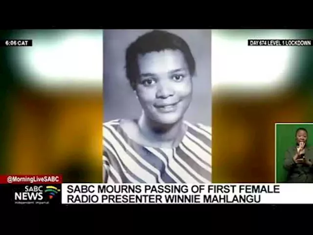 Radio broadcaster Winnie Mahlangu described as a pillar of strength in the broadcasting industry