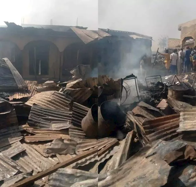 Yobe: 90 shops, stalls burnt to ashes in Nguru market fire incident - SEMA