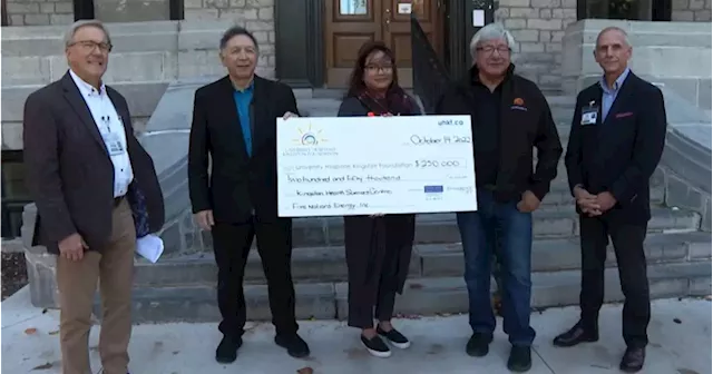 Indigenous-owned company makes $250,000 donation to KHSC - Kingston | Globalnews.ca