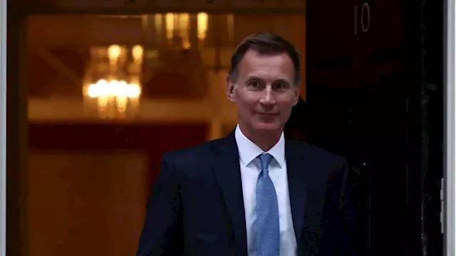 UK finance minister Jeremy Hunt vows to win back financial market trust