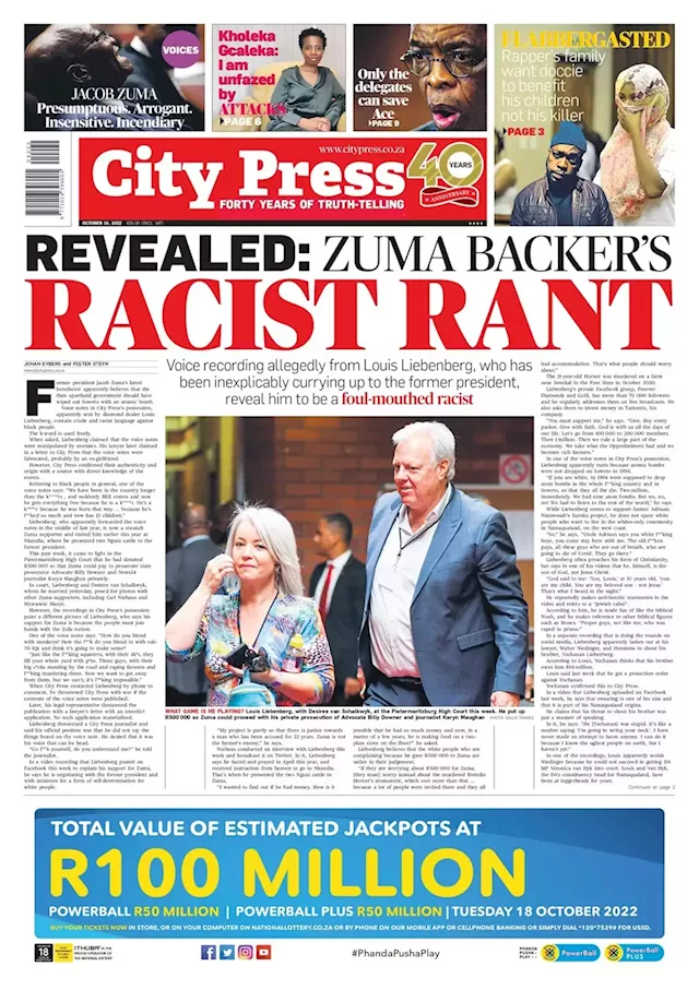 What’s in City Press: Mpumalanga departments lost R500m in PPE corruption – SIU | Illegal chrome mining escalates in Limpopo to feed the Chinese market | Citypress