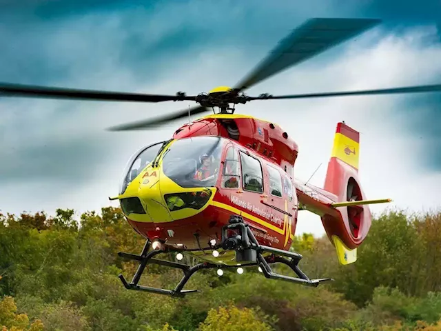 Air ambulance seen and road closed as police report 'RTC' in Market Drayton