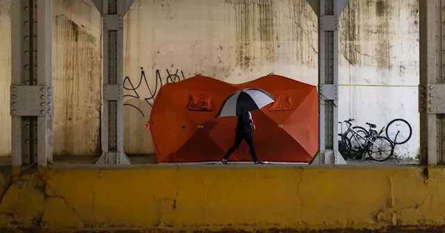 New winterized tents near Fulton Market bring shelter security for the unhoused, but spark questions of permanency