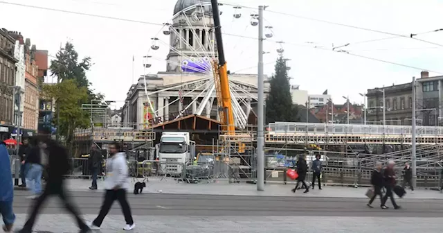 Christmas tree goes up in Market Square at Winter Wonderland