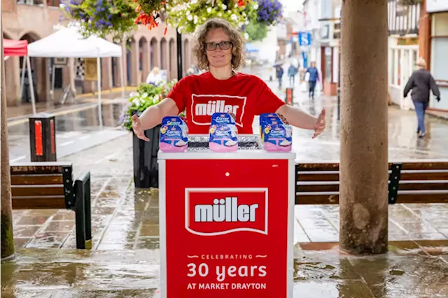 Market Drayton residents given exclusive first taste of 30th birthday Müller Corner