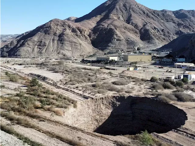 Canadian mining company charged for giant sinkhole in Chile