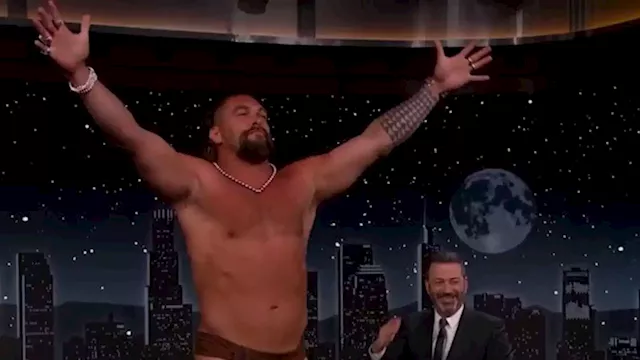 Watch Jason Momoa strip down on live TV to show off his Hawaiian malo | CNN Business