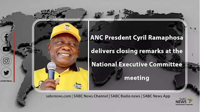 VIDEO: Ramaphosa delivers closing remarks at ANC NEC meeting - SABC News - Breaking news, special reports, world, business, sport coverage of all South African current events. Africa's news leader.