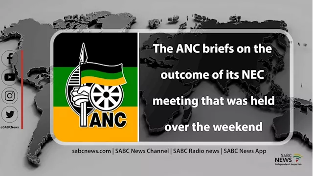 LIVE | ANC briefs media on outcomes of NEC meeting - SABC News - Breaking news, special reports, world, business, sport coverage of all South African current events. Africa's news leader.