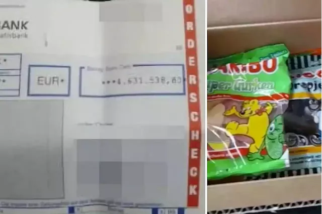 Man finds candy company’s lost $4.7 million check, gets gummy bears in ‘cheap’ reward