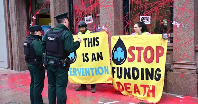 No art in finance as climate activists stage ‘intervention’ targeting Europe’s biggest fossil fuel-funder