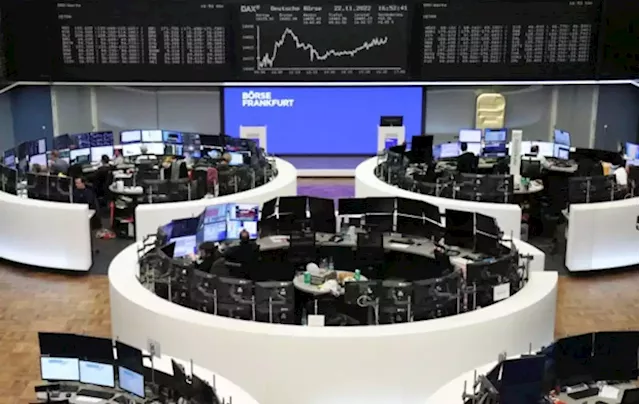 European shares hold near 3-month highs as business activity slowdown eases