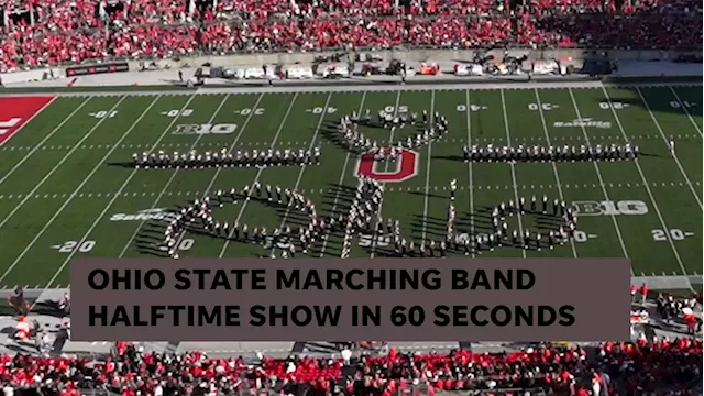 Bach in business, the Ohio State band performs one last crescendo at halftime vs. Michigan