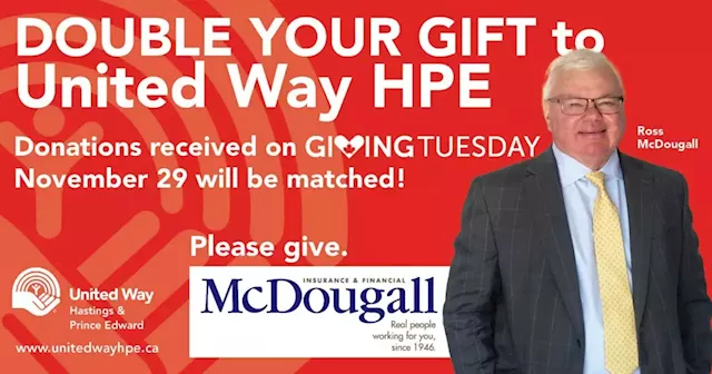 Local company matching donations to United Way HPE