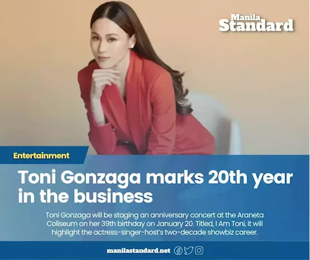 Toni Gonzaga marks 20th year in the business