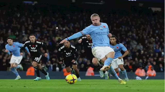 Last-gasp Haaland penalty earns 10-man Man City dramatic win over Fulham - SABC News - Breaking news, special reports, world, business, sport coverage of all South African current events. Africa's news leader.