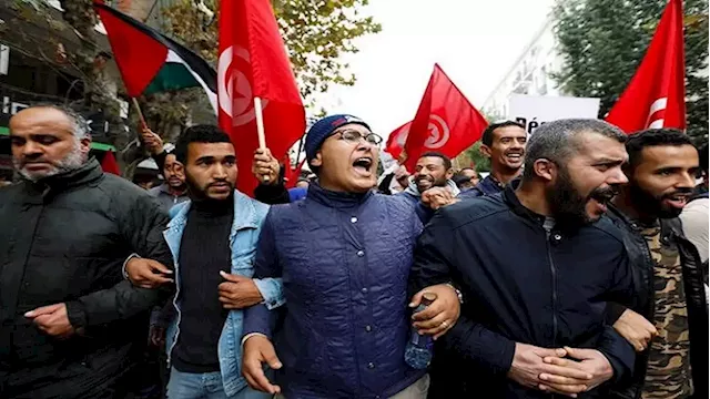 Tunisians protest against president a week before parliamentary elections - SABC News - Breaking news, special reports, world, business, sport coverage of all South African current events. Africa's news leader.