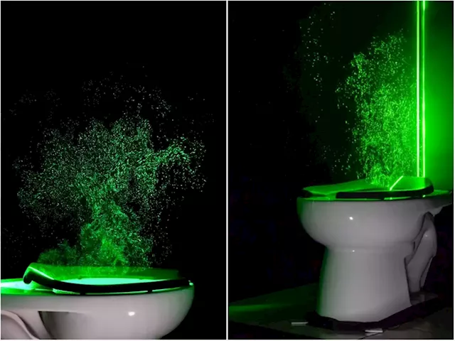 Gross photos show how many droplets and aerosols blast out of a toilet each time you flush | Business Insider