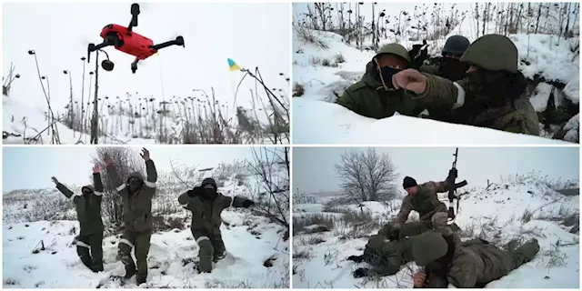 Ukrainian army issues instructional video telling Russians how to surrender to a drone | Business Insider