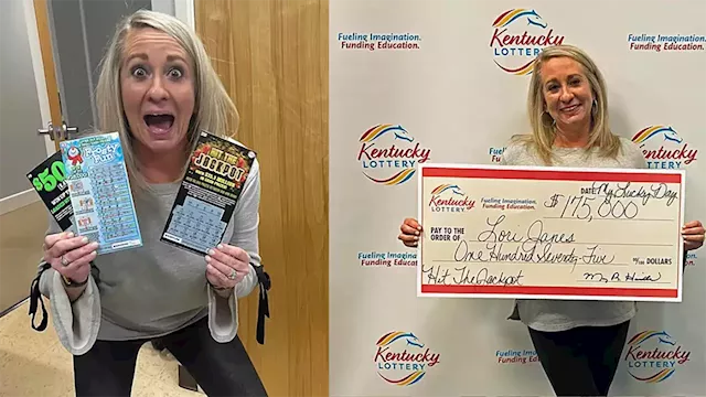 Kentucky woman wins $175,000 lottery jackpot from company's holiday party white elephant gift exchange