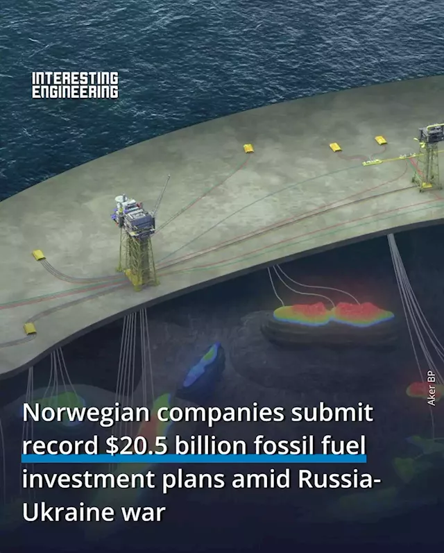 Norwegian companies submit record $20.5 billion fossil fuel investment plans amid Russia-Ukraine war