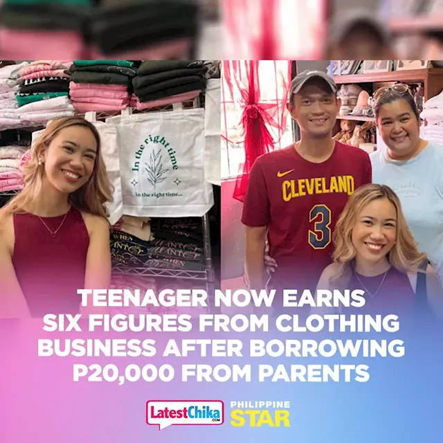 Teenager now earns six figures from clothing business after borrowing P20,000 from parents - Latest Chika