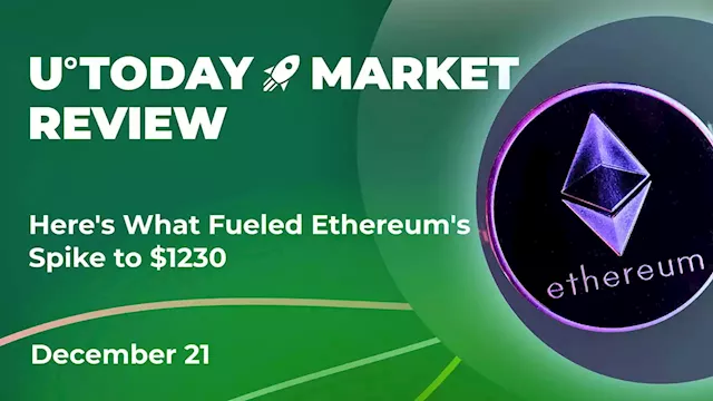 Here's What Fueled Ethereum's Spike to $1,230: Crypto Market Review, Dec. 21