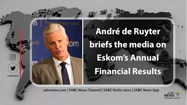 LIVE | Release of Eskom's Annual Financial Results - SABC News - Breaking news, special reports, world, business, sport coverage of all South African current events. Africa's news leader.