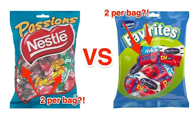 How many of each mini chocolate is in Nestlé and Beacon mix packs this December | Business Insider