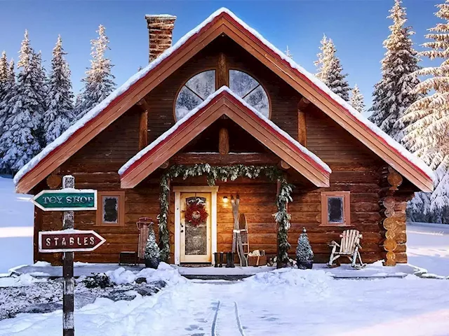 Take a look inside Santa's North Pole home with its toy workshop, reindeer stables, sleigh parking garage | Business Insider