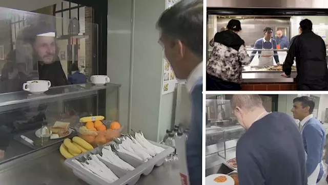 'Exruciating': Rishi Sunak filmed asking homeless man if he works in business as PM serves food at shelter