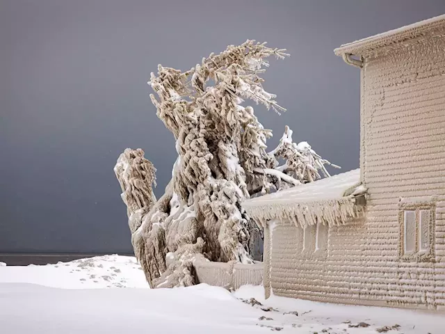 TAKE A LOOK | Homes and piers covered in ice after a deadly US blizzard | Business Insider