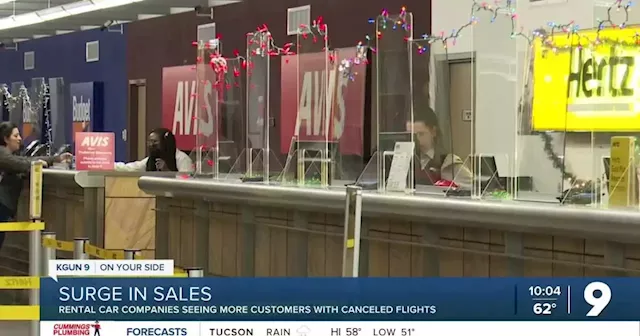 Flight cancellations drive up sales for rental car companies