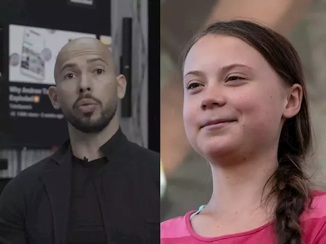 Andrew Tate taunted Greta Thunberg. Some say her response was 'iconic,' others think she body-shamed him. | Business Insider