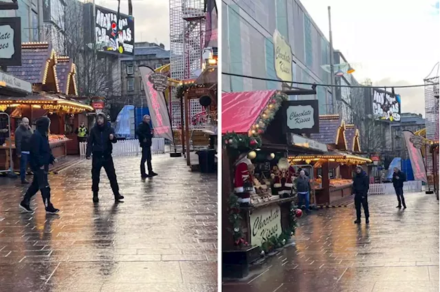 Cops lock down area near Glasgow Christmas market after 'explosion'