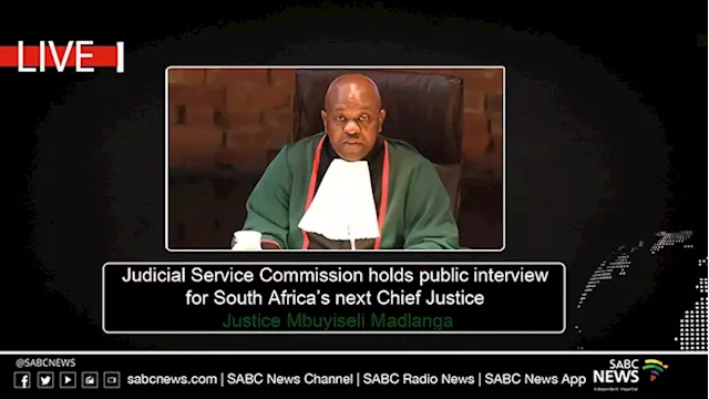 LIVE | JSC Interviews for Chief Justice – 1 February 2022, part 2 - SABC News - Breaking news, special reports, world, business, sport coverage of all South African current events. Africa's news leader.