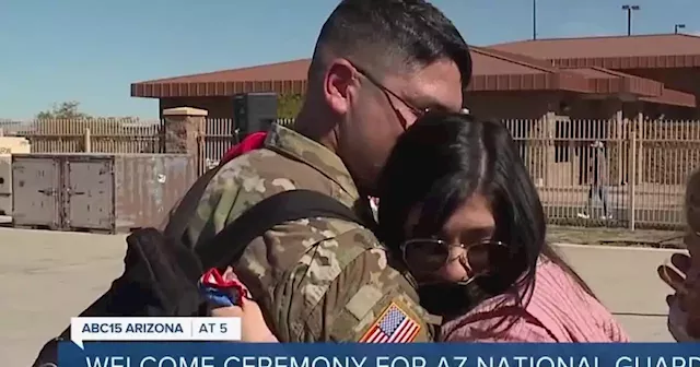 Arizona National Guard company returns from mission in Middle East