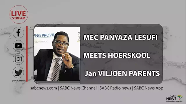 LIVE: Gauteng Education MEC meets parents at Hoërskool Jan Viljoen - SABC News - Breaking news, special reports, world, business, sport coverage of all South African current events. Africa's news leader.