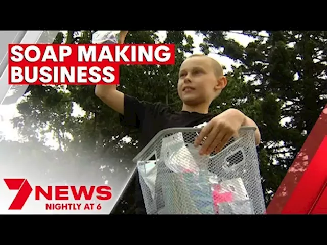 An 11-year-old Queensland boy has started his own business selling soaps | 7NEWS