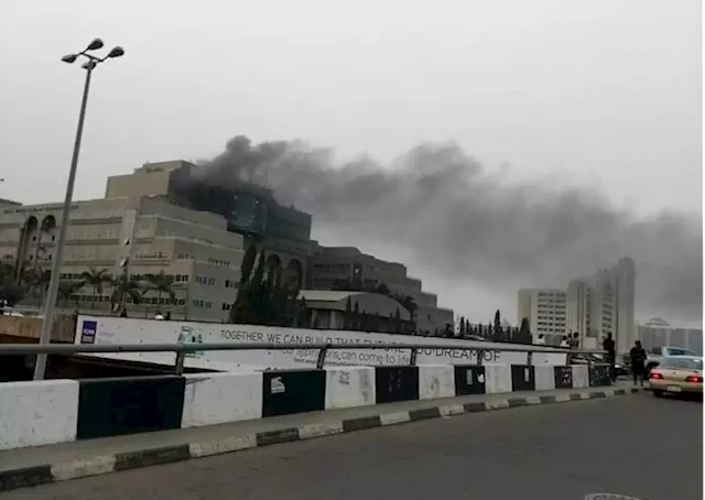 BREAKING: Federal Ministry of Finance headquarters on fire in Abuja