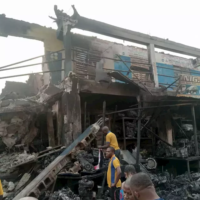 Lagos: Fire razes shops at Ladipo auto spare parts market