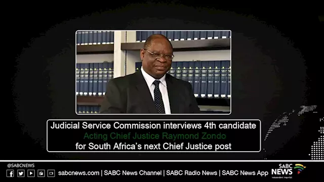 LIVE: JSC Interview of Raymond Zondo for Chief Justice post - SABC News - Breaking news, special reports, world, business, sport coverage of all South African current events. Africa's news leader.