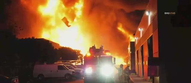 Four-Alarm Blaze, Explosion Engulfs Commercial Foam Business In Orange