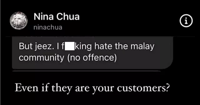 'I f**king hate the malay community (no offence)' — Business owner of Inara Organics says - The Independent Singapore News