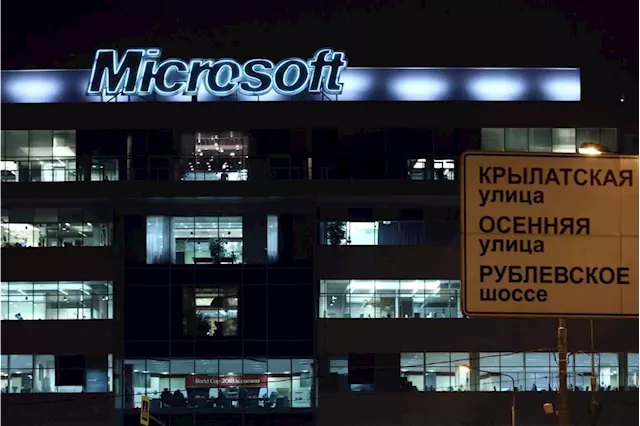 Microsoft is countering cyberattacks against Ukraine but keeping quiet about its Russian business