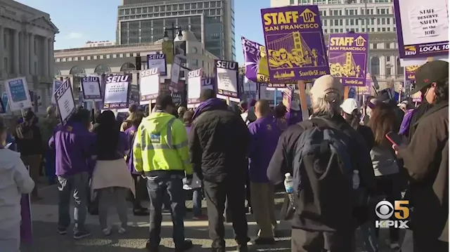 San Francisco City Workers March Down Market Street, Seek Help To Fill Major Staffing Gaps